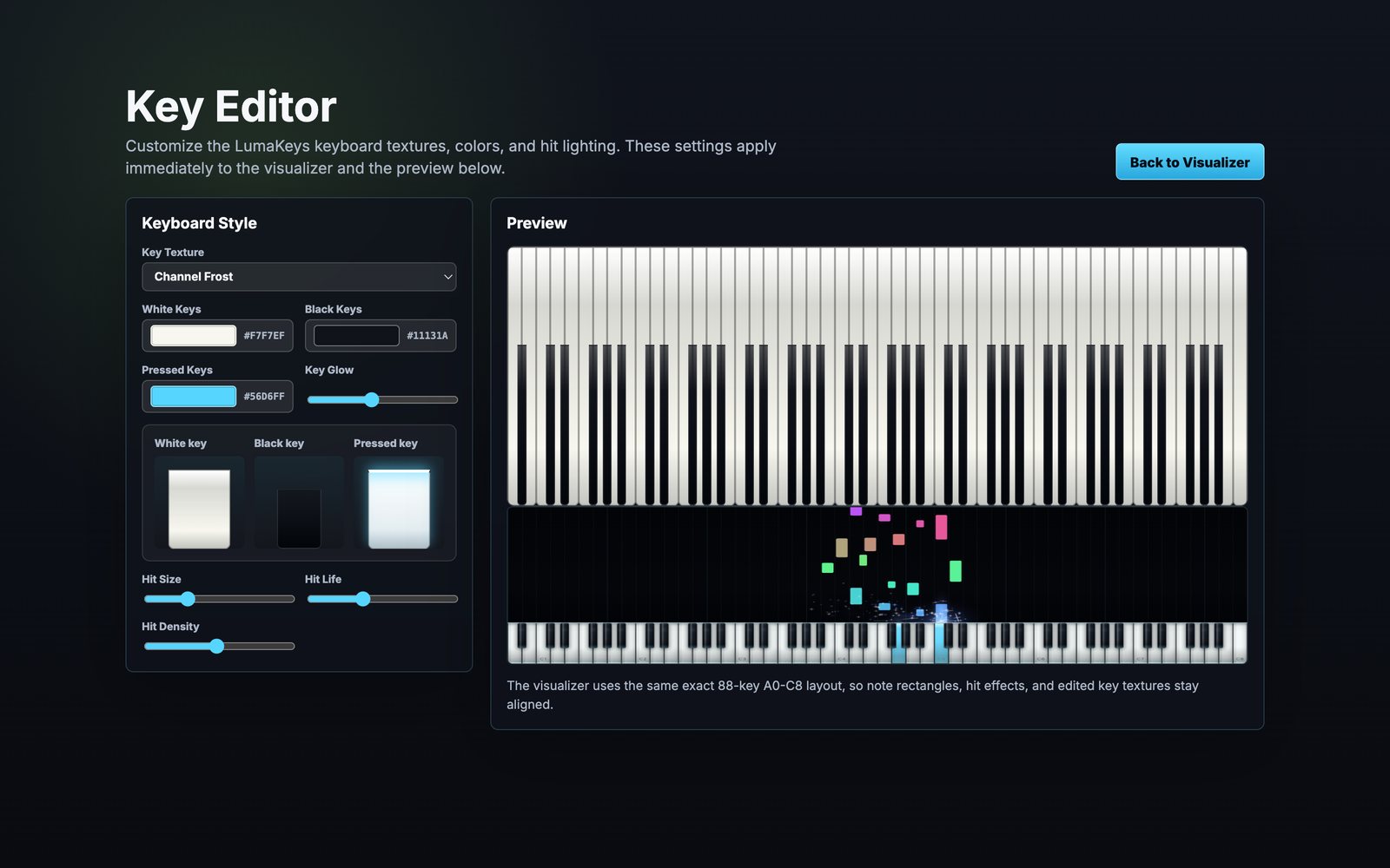 The LumaKeys Key Editor